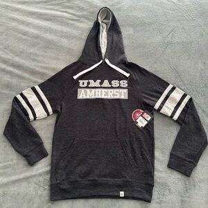 Colosseum Charcoal and Gray UMass Amherst Hoodie